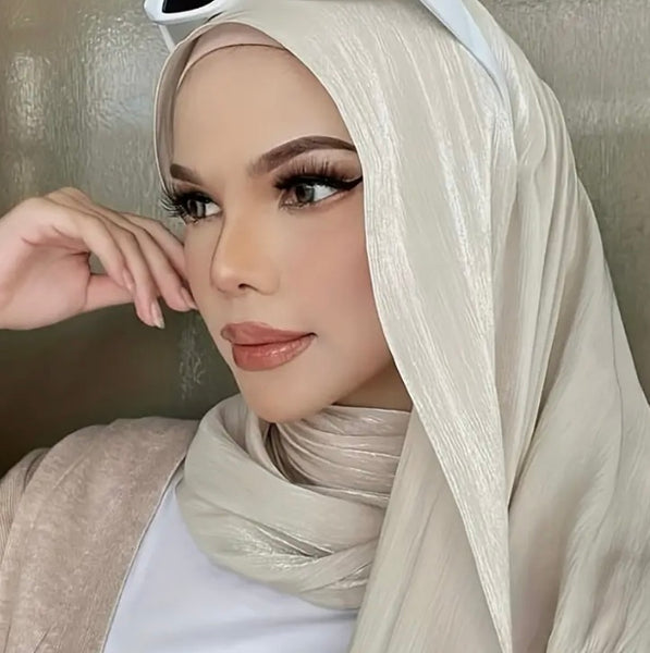 Maryam’s Essential Shimmer Shayla Thin Chiffon Hijabs/Scarves