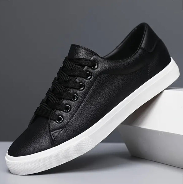 Maryam’s Essential Men Casual PU Leather Lace-up Sneakers Shoes