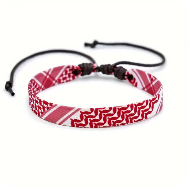 Maryam’s Essential Arab Ethnic Geometric Pattern Hand Woven Bracelet