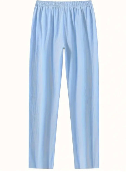 Maryam’s Essential Lightweight Breathable Drawstring Cotton Linen Loose Pant