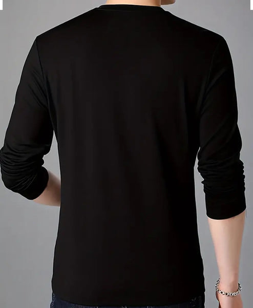 Maryam’s Essential Luxury Casual Crew Neck Breathable Long Sleeves Shirt