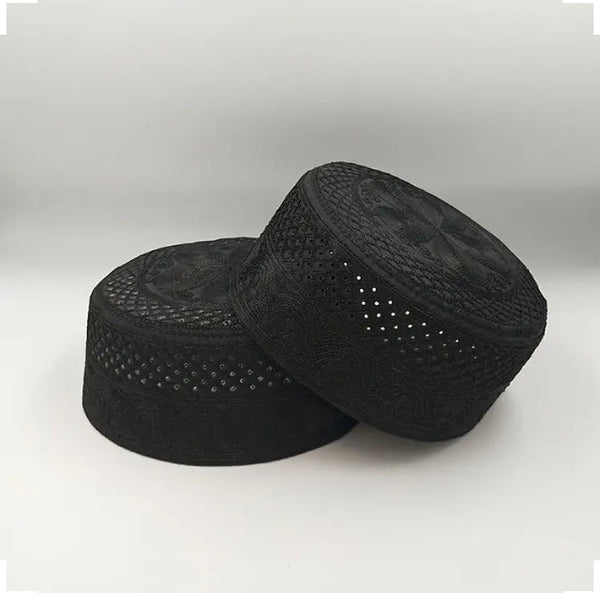 Maryam’s Essential Luxury Round Edge Embroidered Ethic Muslim Men’s Hats