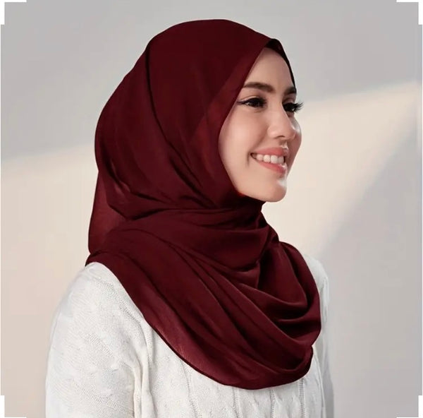 Maryam’s Essential Plain Premium Chiffon Scarves/Hijabs