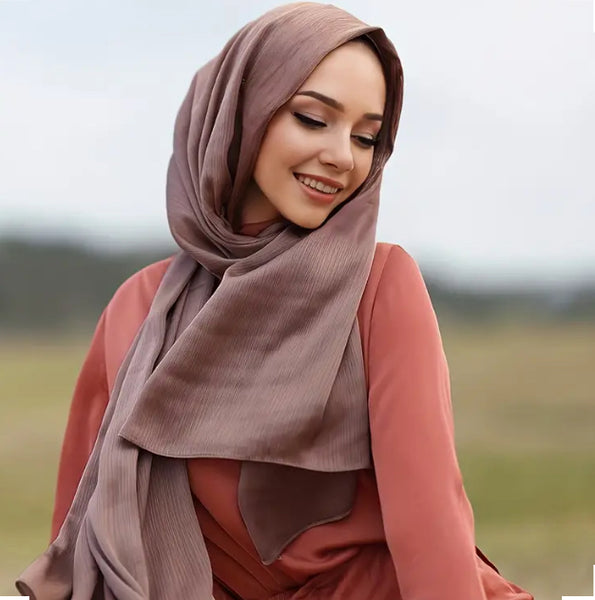 Maryam's Essential Premium Plain Satin Shawl/Hijab