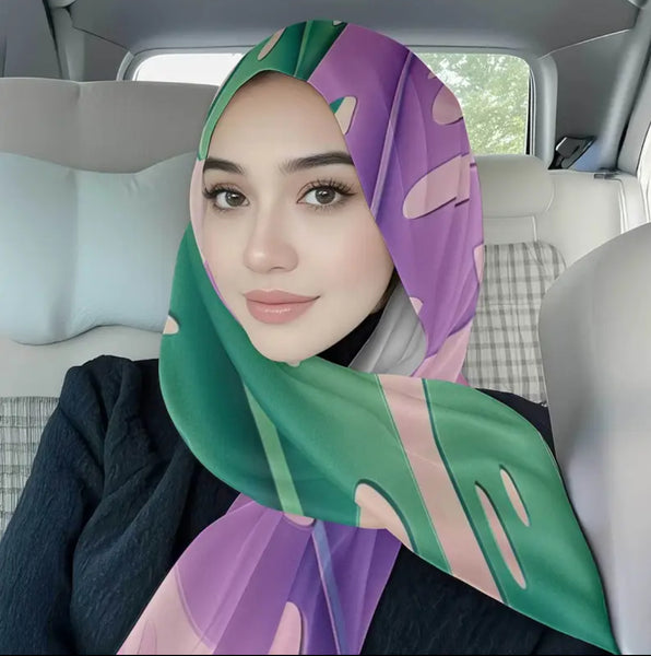 Maryam’s Essential Luxury Premium Printed Polyester Hijab