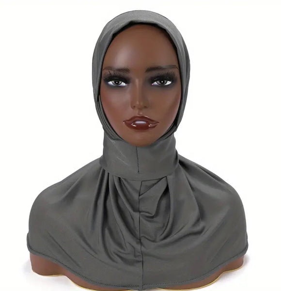 Maryam’s Essential Instant Elastic Dual Back Snap Button Tie HeadScarf
