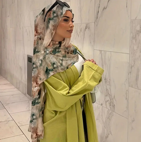 Maryam’s Essential Premium Marble Print Chiffon Hijab