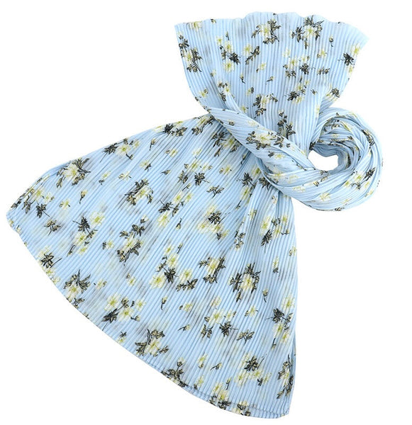 Maryam’s Essential Premium Printed Pleated Chiffon Hijab