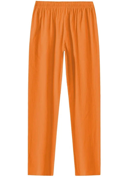 Maryam’s Essential Lightweight Breathable Drawstring Cotton Linen Loose Pant