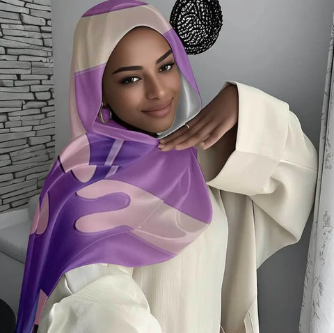 Maryam’s Essential Luxury Premium Printed Polyester Hijab