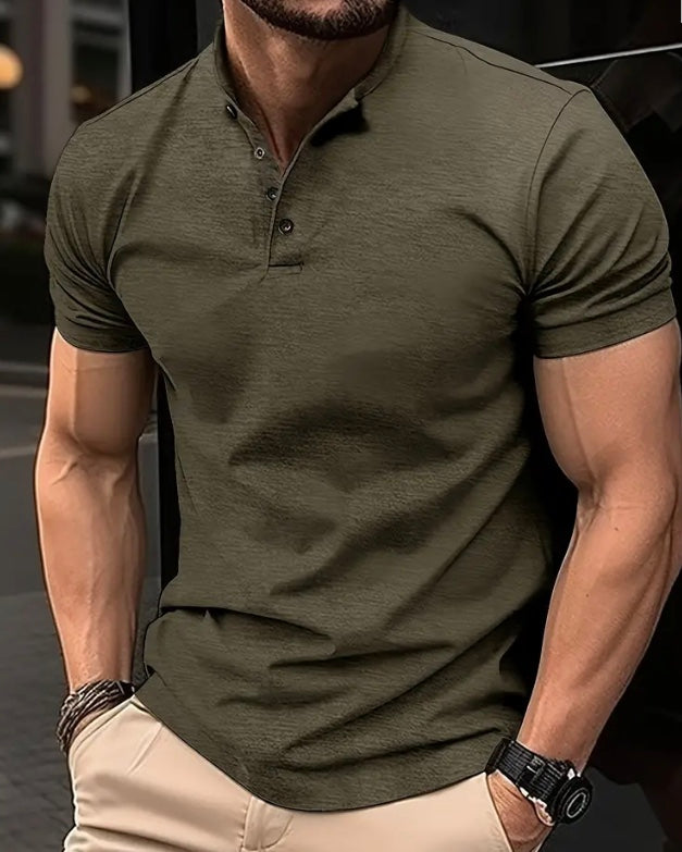 Maryam’s Essential Casual Breathable Short Sleeves Collar Shirt