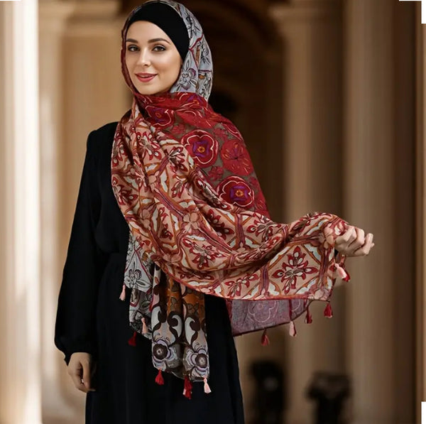 Maryam’s Essential Minimalist Style Polyester Head Scarf/Wrap