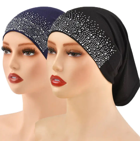 Maryam’s Essential Diamanté Elastic Head Inner Cap Set