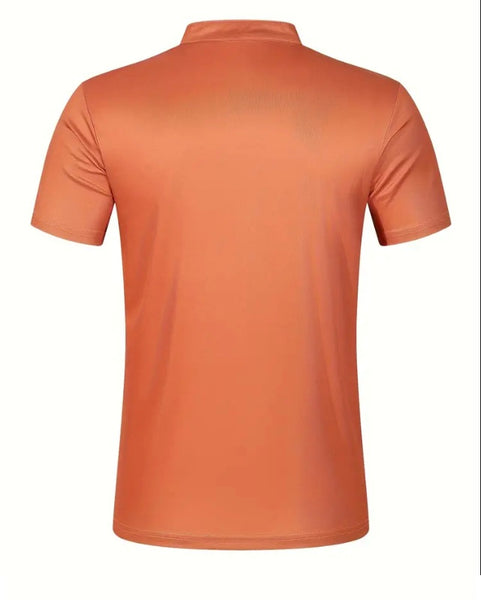 Maryam’s Essential Gradient Casual Breathable Short Sleeves Button Collar Shirt