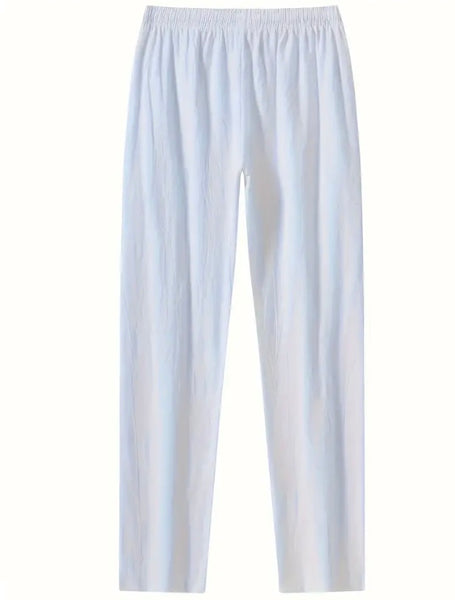 Maryam’s Essential Lightweight Breathable Drawstring Cotton Linen Loose Pant