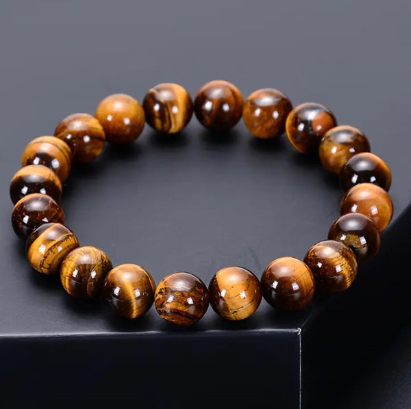 Maryam’s Essential Unisex Tiger Eye Vintage Natural Beaded Bracelet