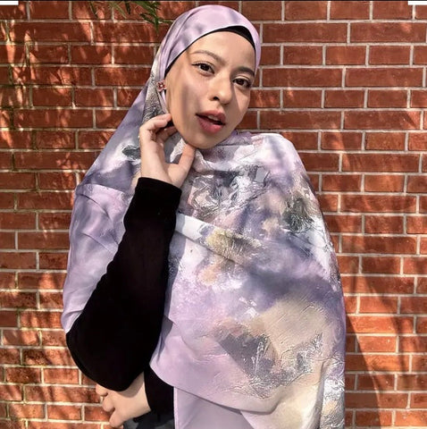 Maryam’s Essential Digitally Printed Large Chiffon Hijabs