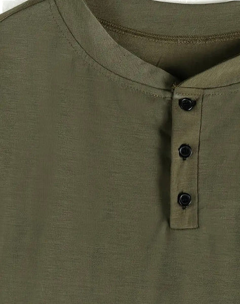 Maryam’s Essential Luxury Casual Breathable V-Neck Button Long Sleeves Shirt