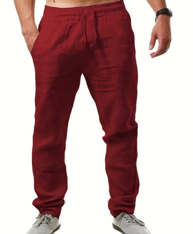 Maryam’s Essential Lightweight Breathable Drawstring Cotton Linen Loose Pant