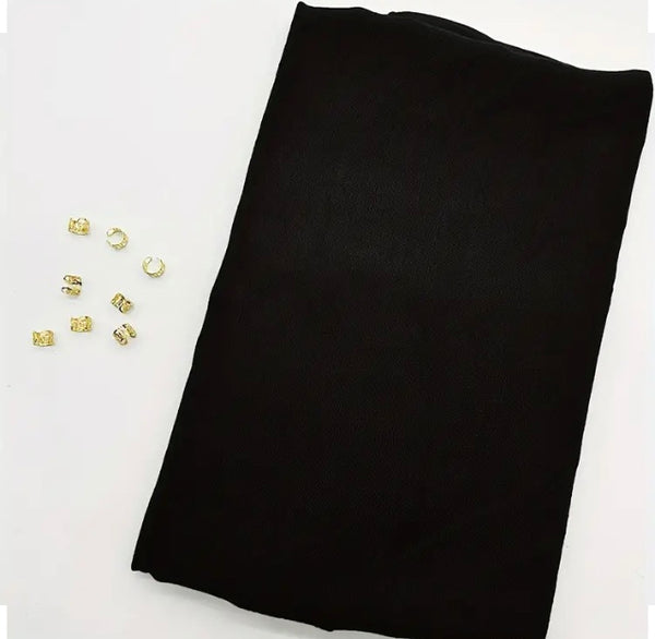 Maryam's Diamond Style Plain Pure Colour Viscose with Gold Embellishment Hijab
