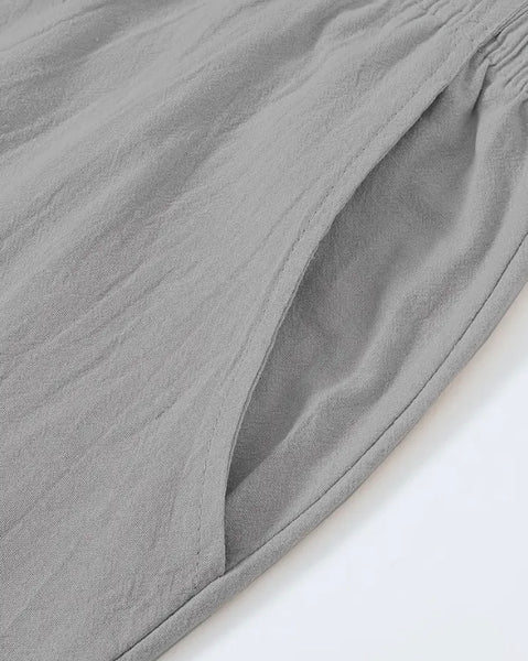 Maryam’s Essential Lightweight Breathable Drawstring Cotton Linen Loose Pant