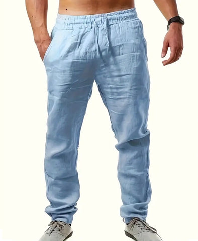 Maryam’s Essential Lightweight Breathable Drawstring Cotton Linen Loose Pant