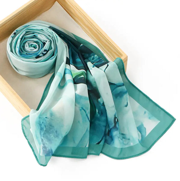 Maryam's Essential Premium Abstract Digitally Printed Chiffon Hijab