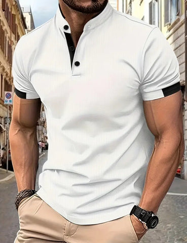 Maryam’s Essential Casual Breathable Short Sleeves Button Shirt