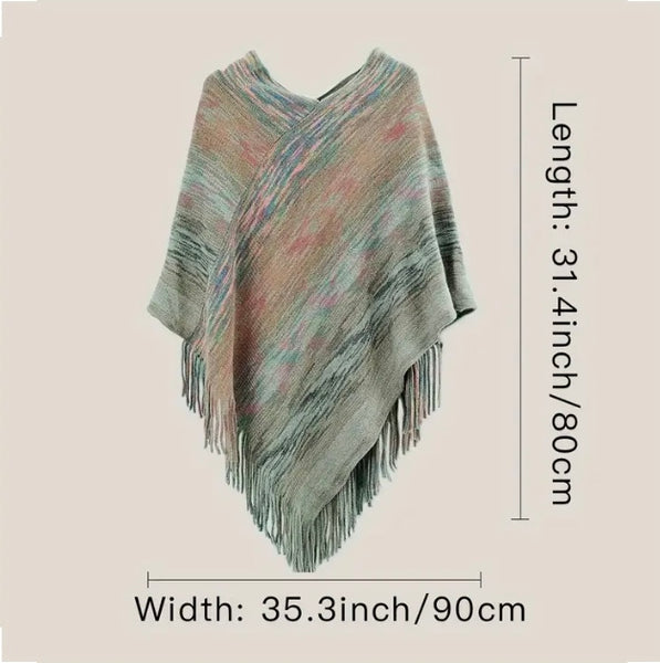 Maryam’s Essential Luxury Vintage Chic Knit Pullover with Tassels
