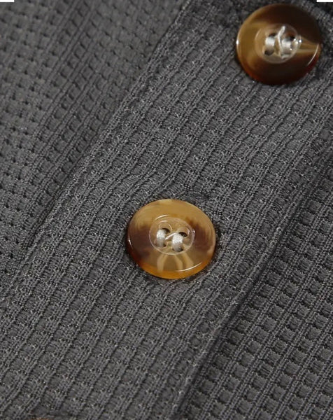Maryam’s Essential Tree Pattern Casual Breathable Short Sleeves Button Collar Shirt