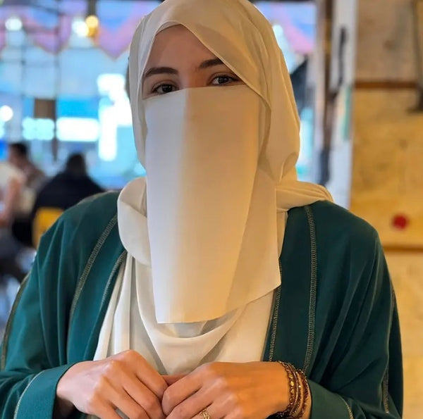 Maryam’s Essential Thin Breathable Chiffon Hijab & Niqab Veil Headscarf Set