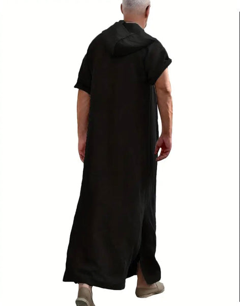 Maryam’s Diamond Style Luxury Men’s Hood Ethnic Loose Vintage Robe Kaftan