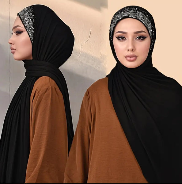 Maryam’s Essential Lightweight Sparkling Diamanté Hijab