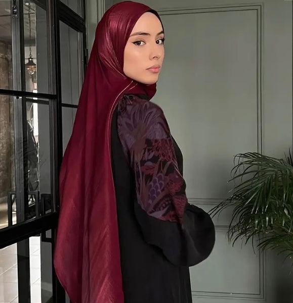 Maryam’s Essential Shimmer Shayla Thin Chiffon Hijabs/Scarves