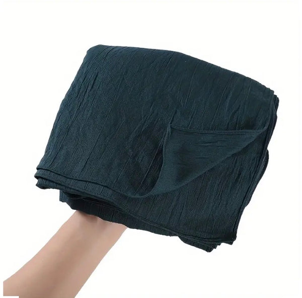 Maryam's Essential Plain Wrinkle Cotton Turban Wrap/Cap