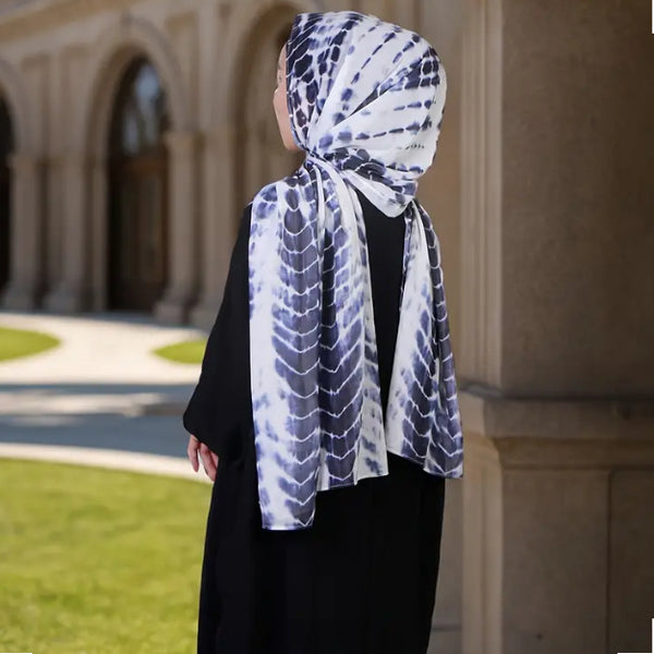 Maryam’s Essential Premium Tye & Dye Print Chiffon Hijab