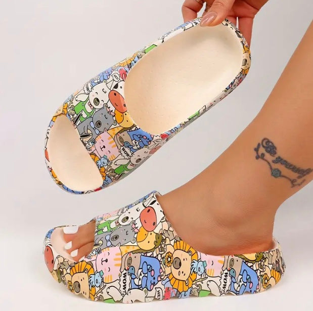 Maryam’s Essential Cute Cartoon EVA Slip on Slide Slippers