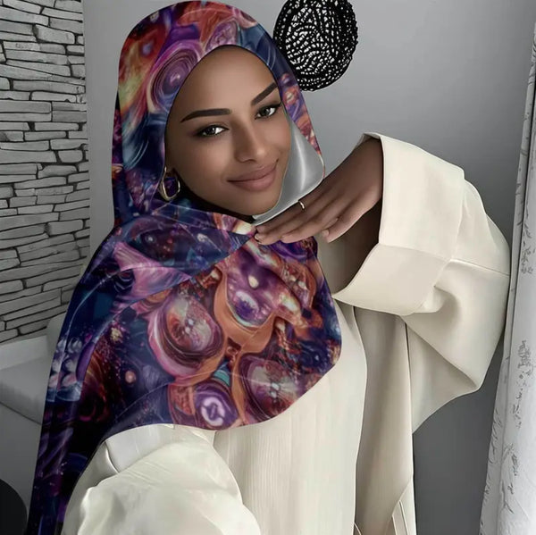 Maryam’s Essential Luxury Premium Printed Polyester Hijab