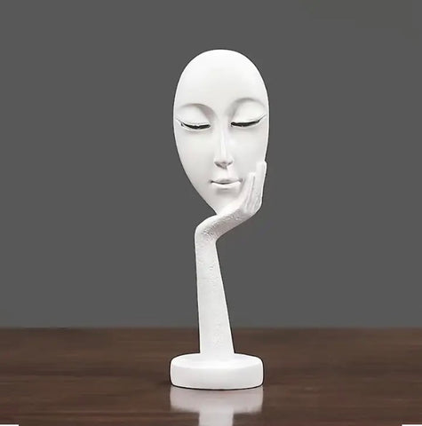 Maryam’s Essential Art Abstract Thinker Face Sculpture Figurine Head Statue