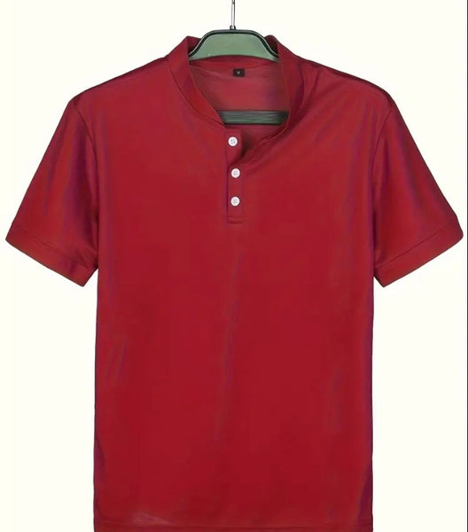 Maryam’s Essential Casual Breathable Short Sleeves Collar Shirt