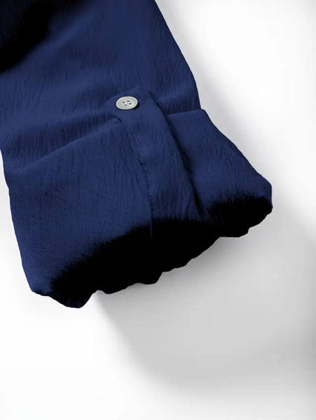 Maryam’s Essential Breathable Button Long Sleeves Cotton Linen Top Tank