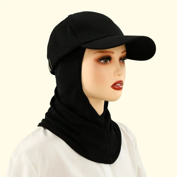 Maryam’s Essential Luxury Muslim Women Sport Stretchy Hijab Baseball Hat