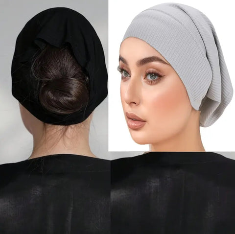 Maryam's Essential Two Pieces Ribbed Inner Cap for Hijab Set