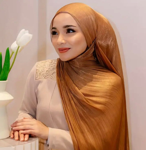 Maryam’s Essential Shimmer Shayla Thin Chiffon Hijabs/Scarves