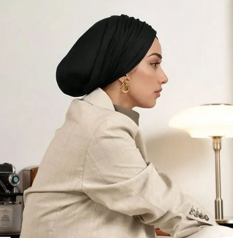 Maryam's Essential Plain Suede Turban Head Wrap/Cap