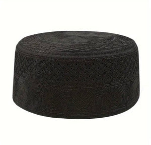 Maryam’s Essential Luxury Round Edge Embroidered Ethic Muslim Men’s Hats