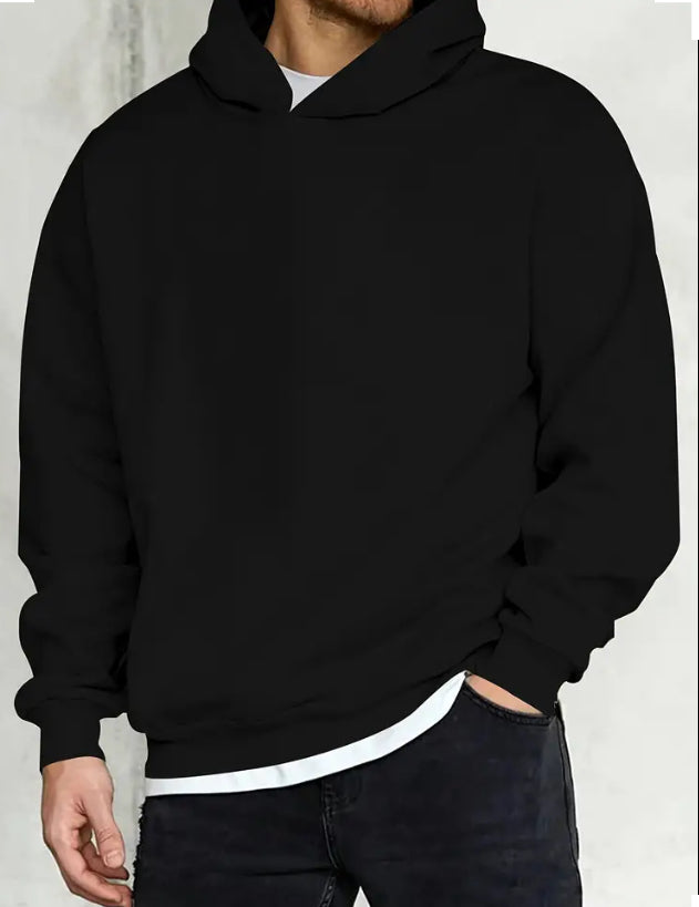 Maryam’s Essential Men Casual Hoody Long Sleeves Pullover Sweatshirt