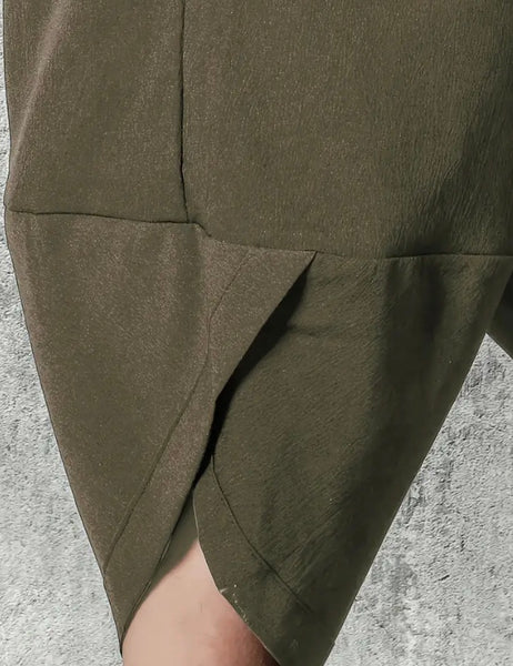 Maryam’s Essential Luxury Vintage Drawstring Wide Leg Cropped Harem Trouser