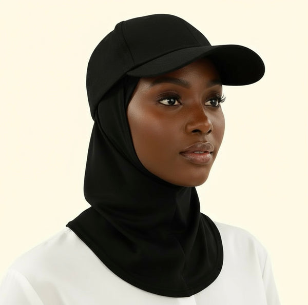 Maryam’s Essential Luxury Muslim Women Sport Stretchy Hijab Baseball Hat