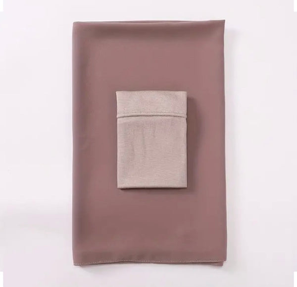 Maryam’s Essential Thin Breathable Chiffon Hijab & Inner Undercap Headscarf Set